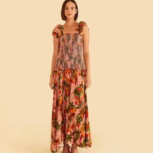Farm Rio Nordstrom Pink Mango Trees
Maxi Dress-P18